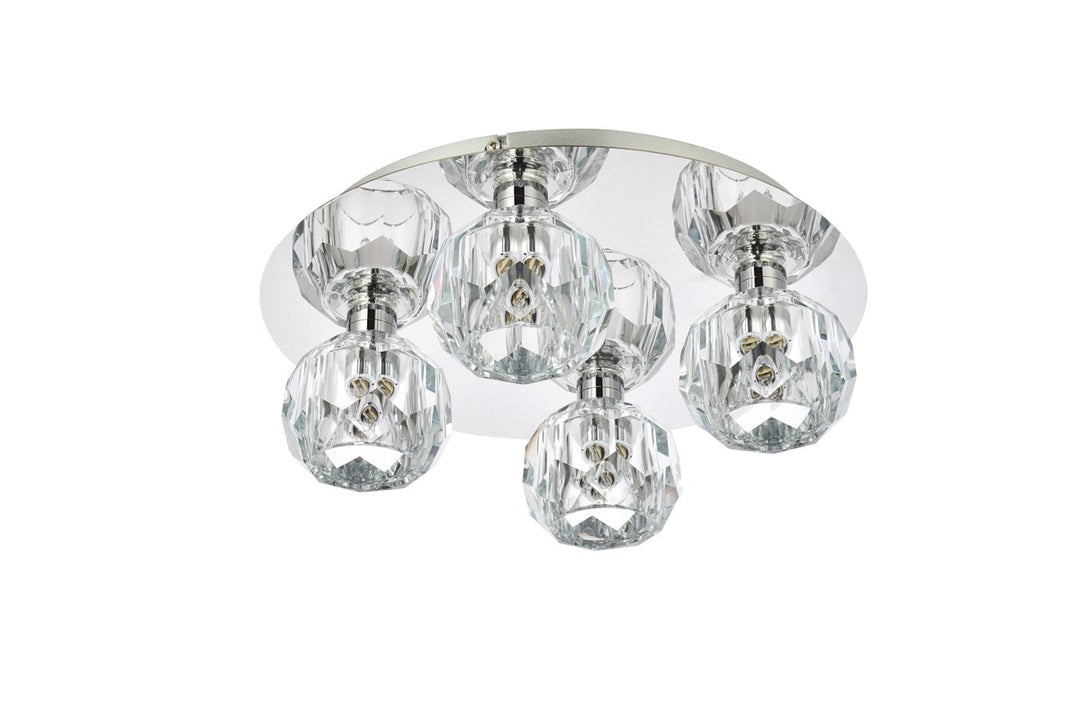 4 Light Ceiling Lamp In Chrome