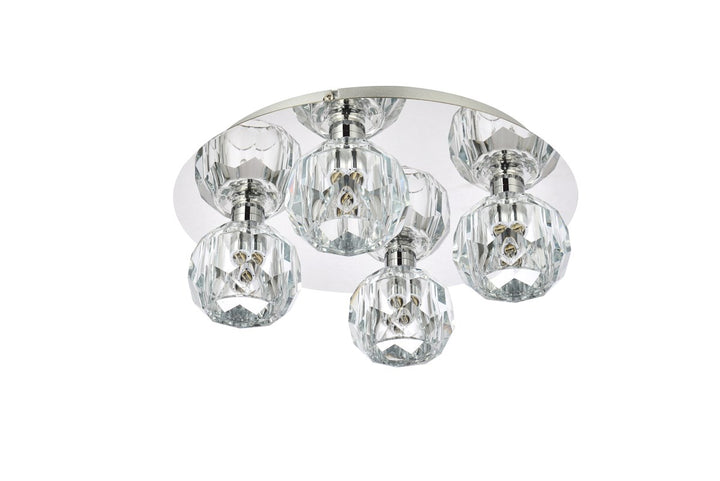 4 Light Ceiling Lamp In Chrome