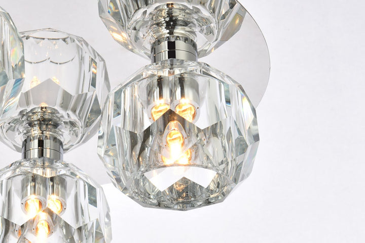 4 Light Ceiling Lamp In Chrome