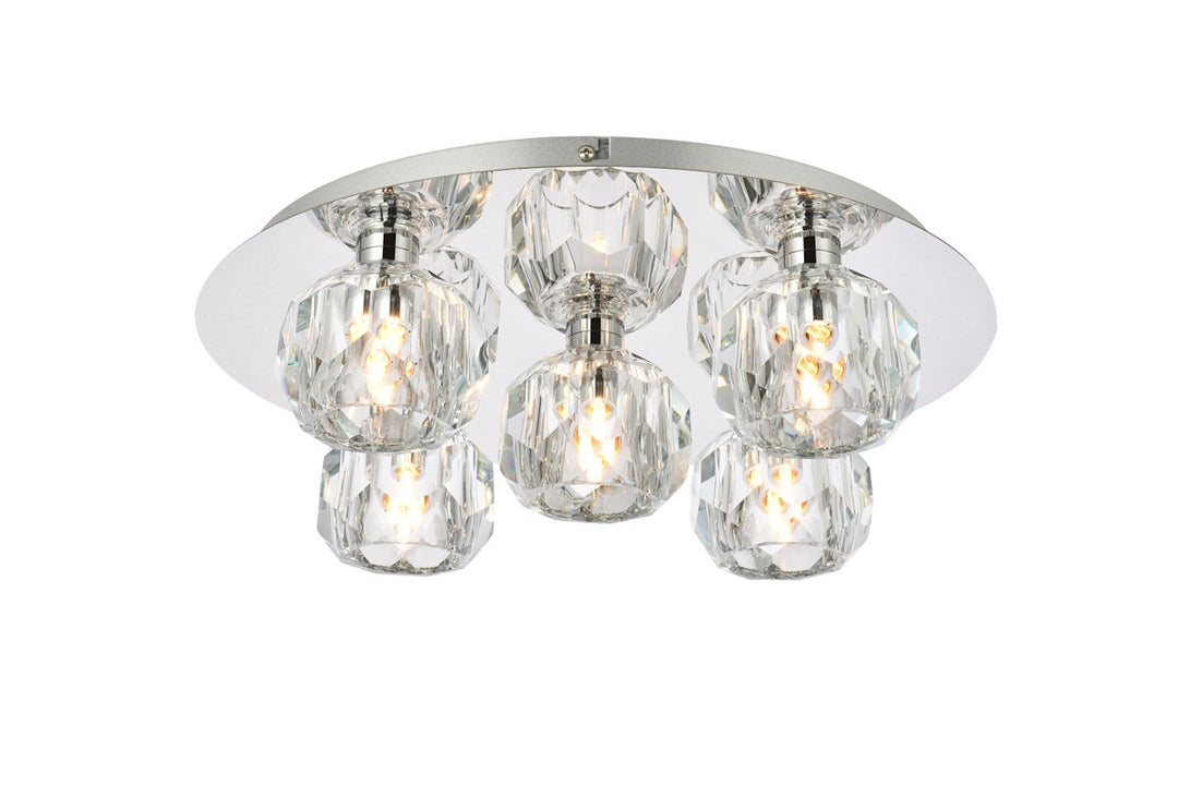 5 Light Ceiling Lamp In Chrome by Elegant Lighting