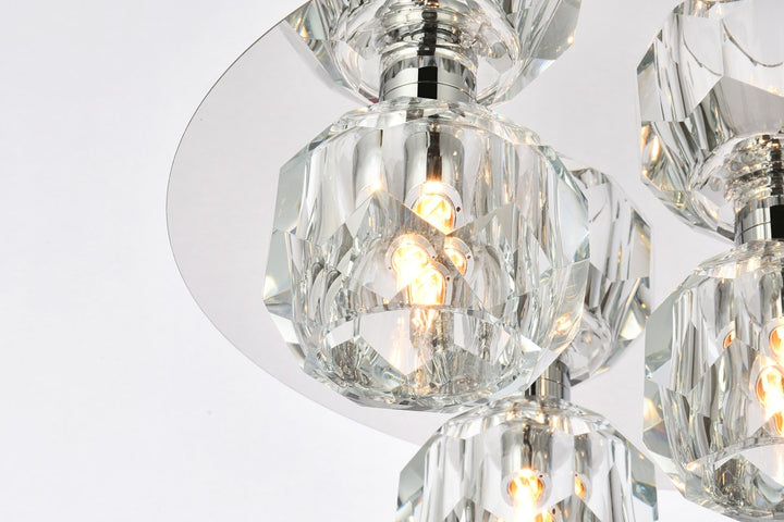 5 Light Ceiling Lamp In Chrome