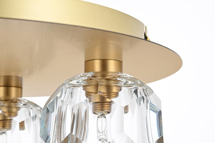5 Light Ceiling Lamp In Gold