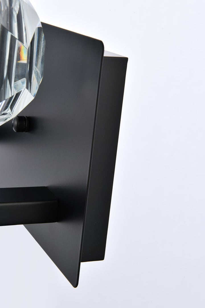 3 Light Wall Sconce In Black