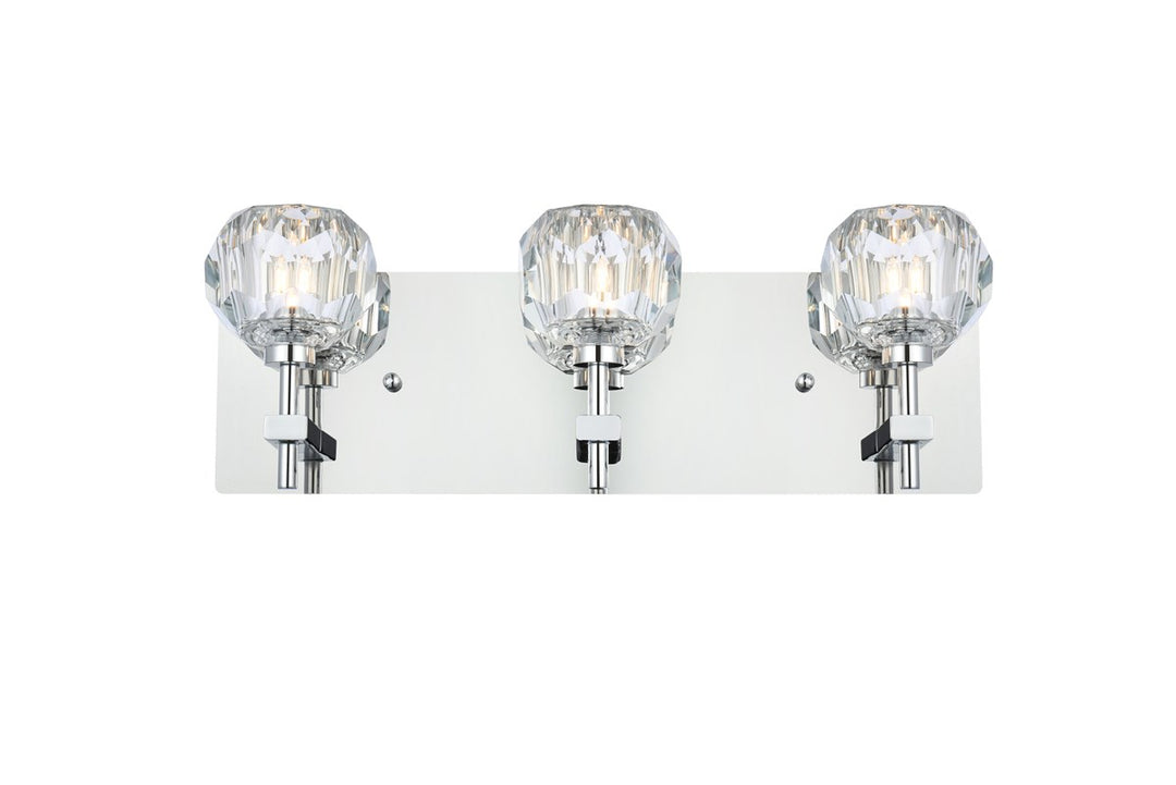 3 Light Wall Sconce In Chrome by Elegant Lighting