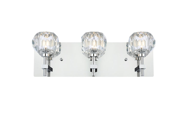 3 Light Wall Sconce In Chrome by Elegant Lighting