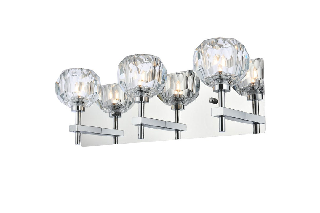 3 Light Wall Sconce In Chrome