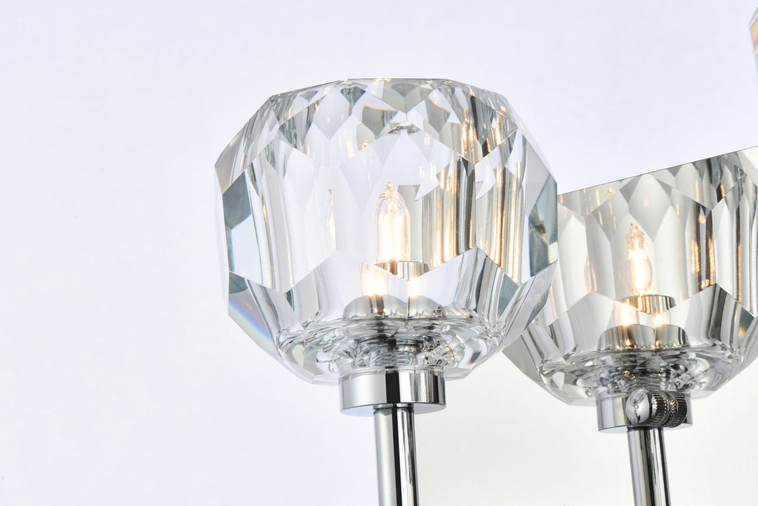 3 Light Wall Sconce In Chrome