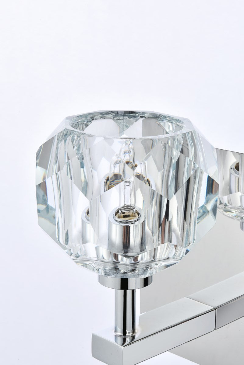 3 Light Wall Sconce In Chrome