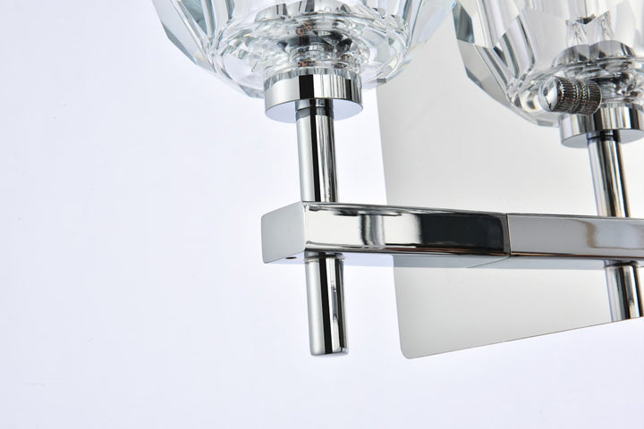 3 Light Wall Sconce In Chrome