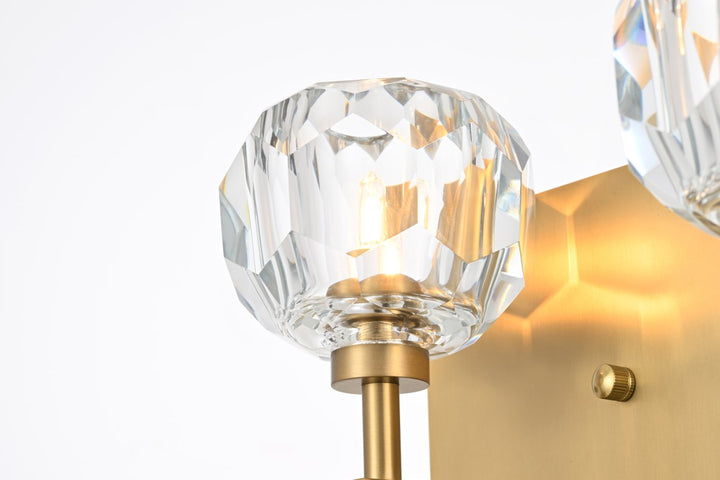 3 Light Wall Sconce In Gold