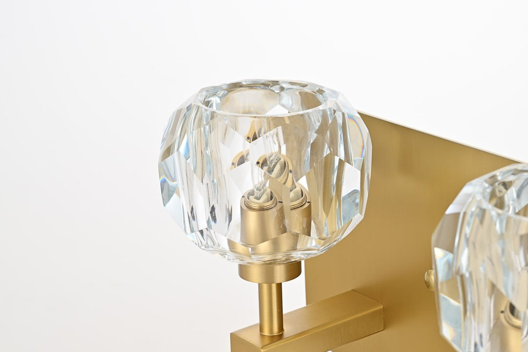 3 Light Wall Sconce In Gold