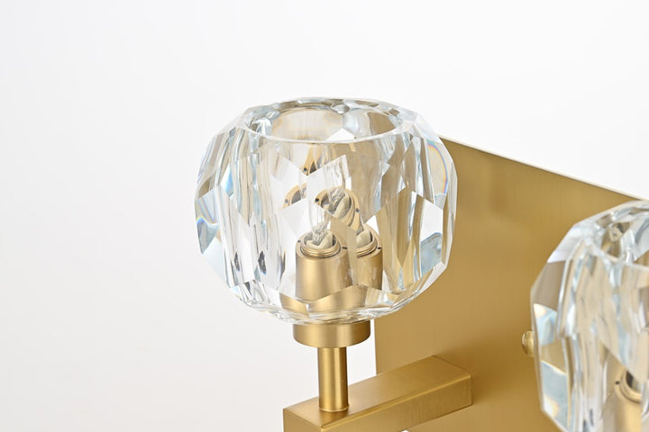 3 Light Wall Sconce In Gold