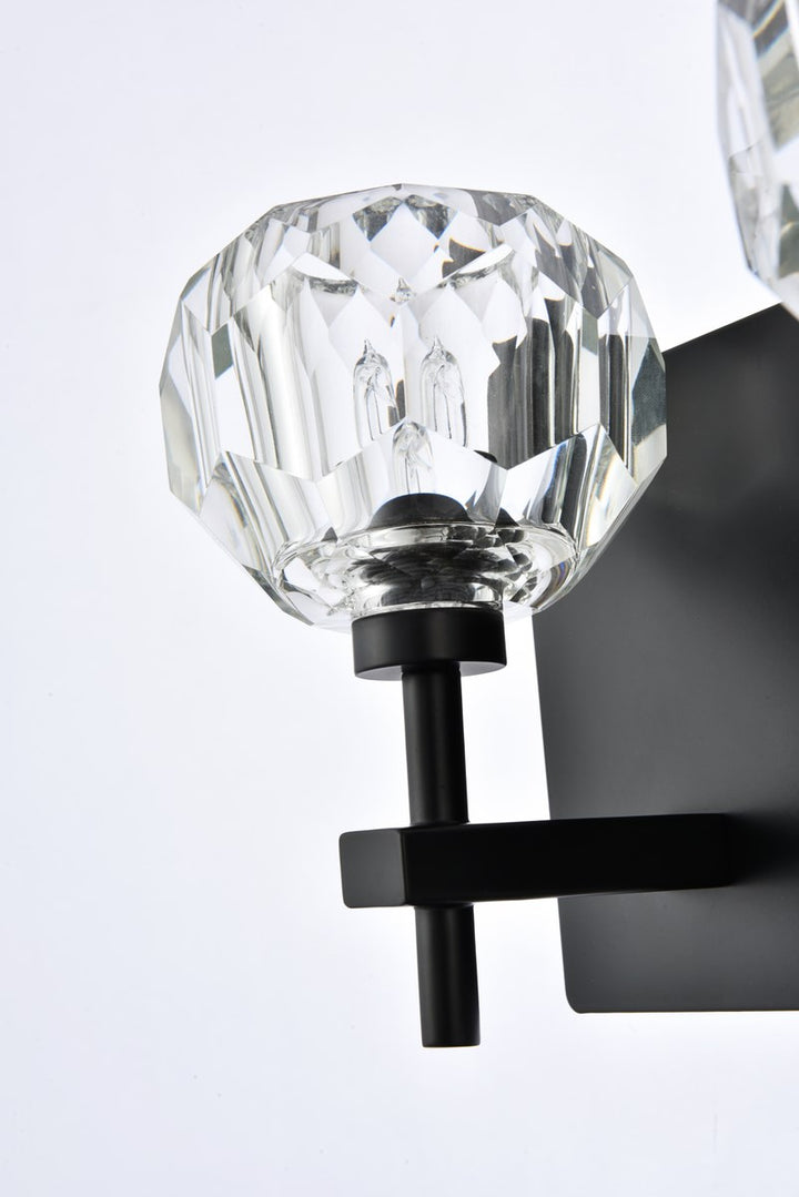 4 Light Wall Sconce In Black