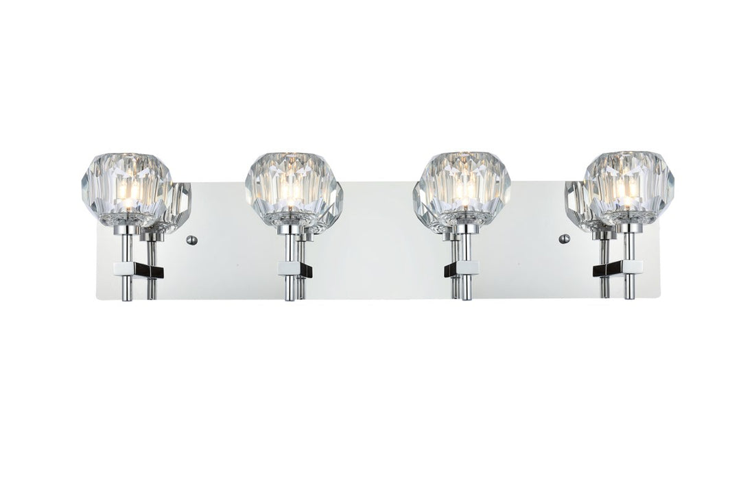 4 Light Wall Sconce In Chrome by Elegant Lighting