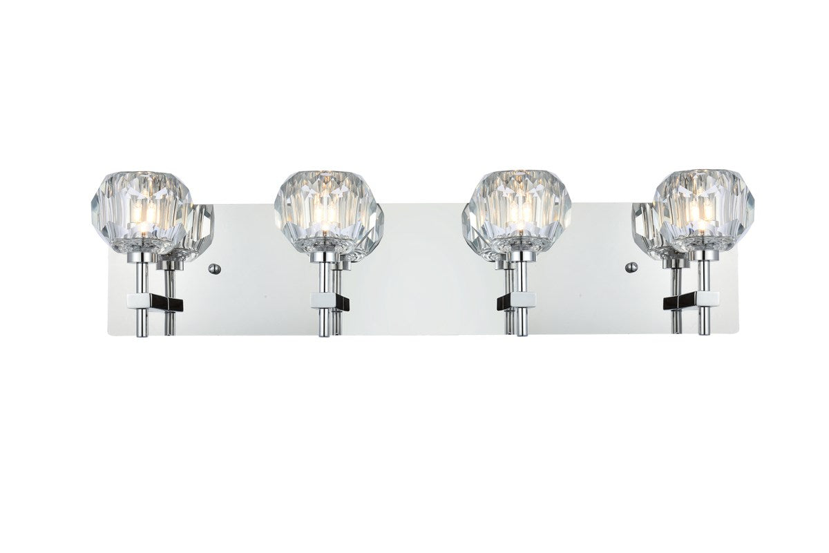 4 Light Wall Sconce In Chrome by Elegant Lighting