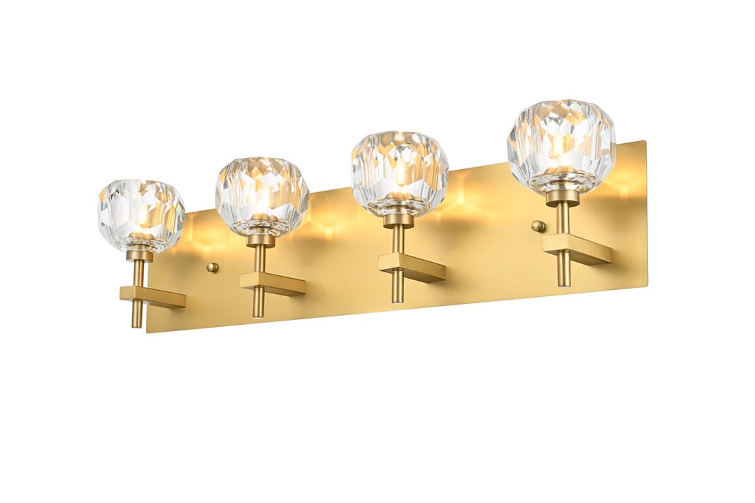 4 Light Wall Sconce In Gold