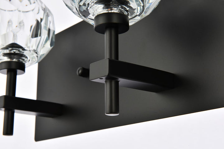 5 Light Wall Sconce In Black