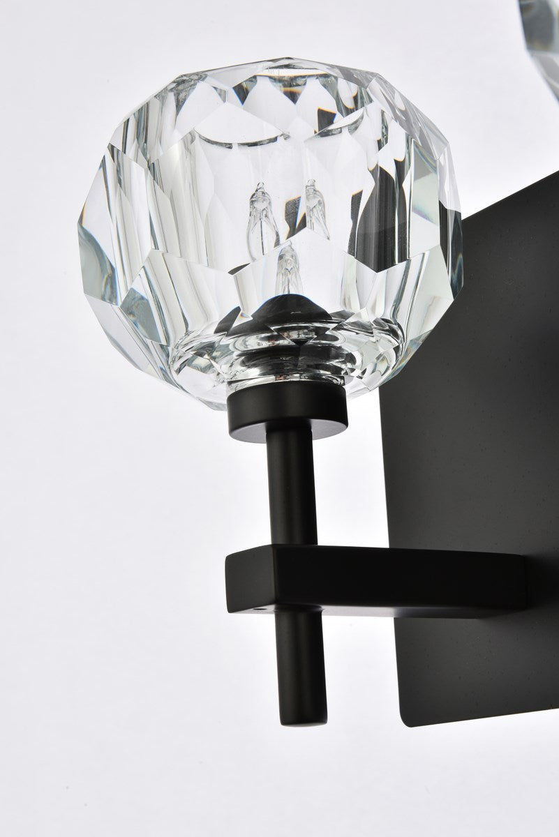 5 Light Wall Sconce In Black