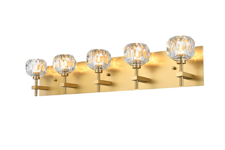 5 Light Wall Sconce In Gold
