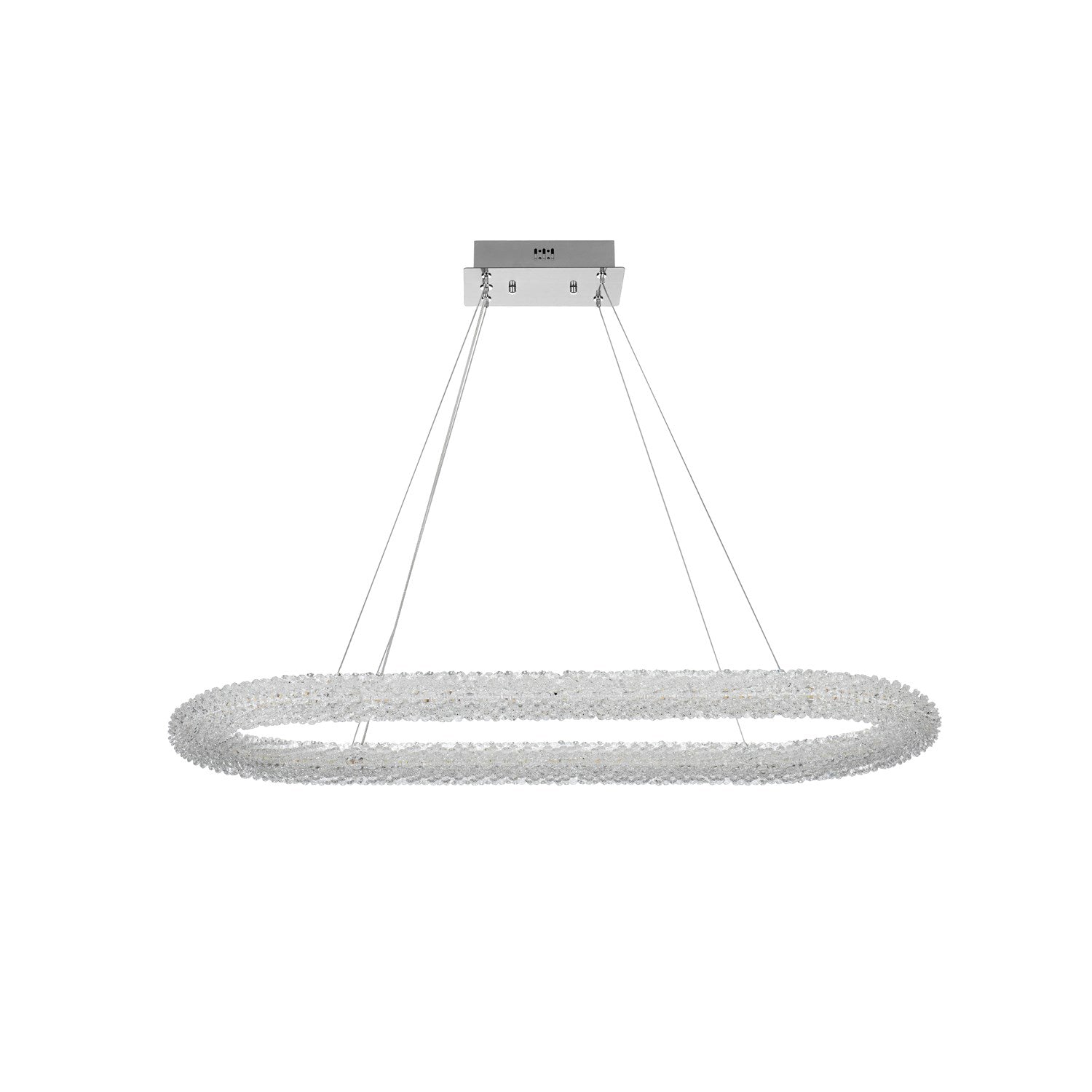 42 Inch Adjustable Led Chandelier In Chrome