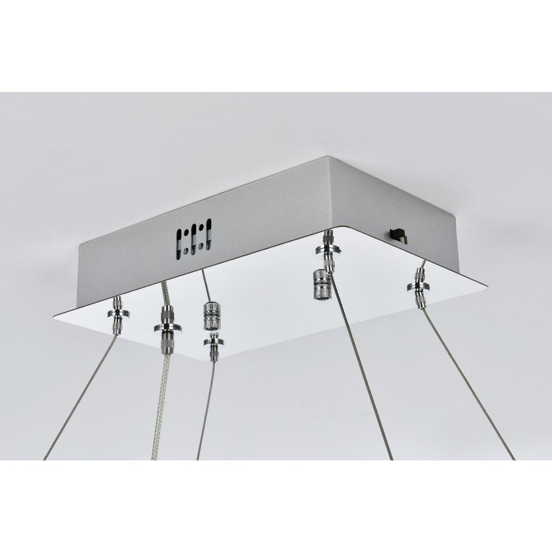 42 Inch Adjustable Led Chandelier In Chrome