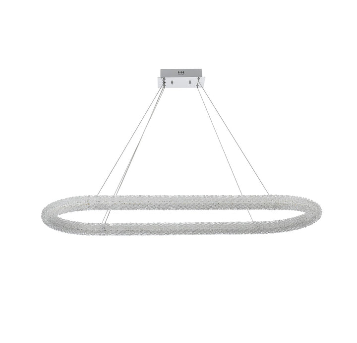51 Inch Adjustable Led Chandelier In Chrome