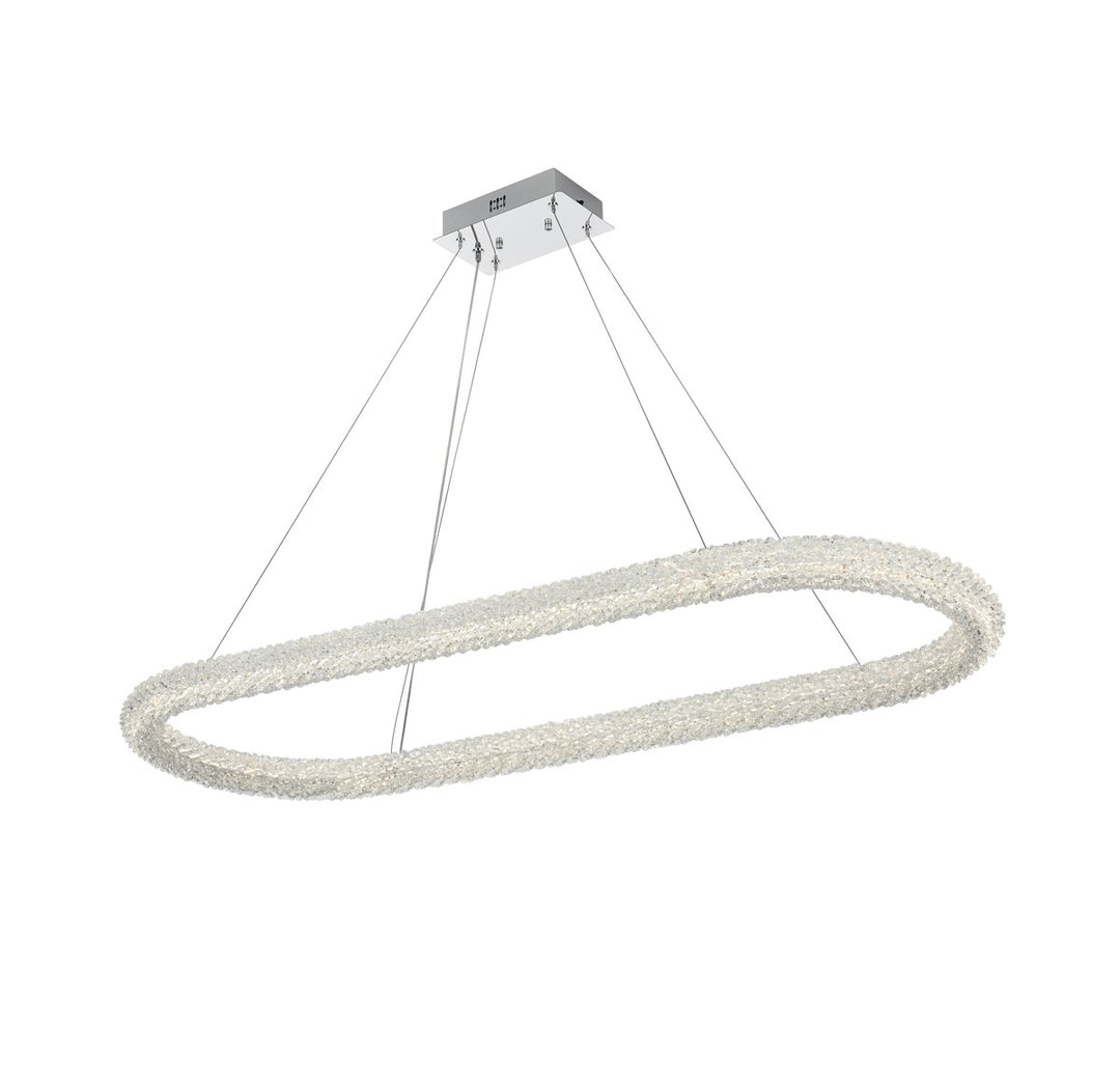 51 Inch Adjustable Led Chandelier In Chrome