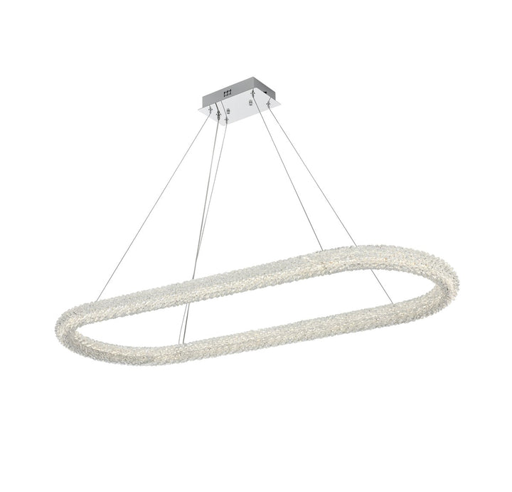 51 Inch Adjustable Led Chandelier In Chrome