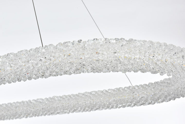 51 Inch Adjustable Led Chandelier In Satin Gold
