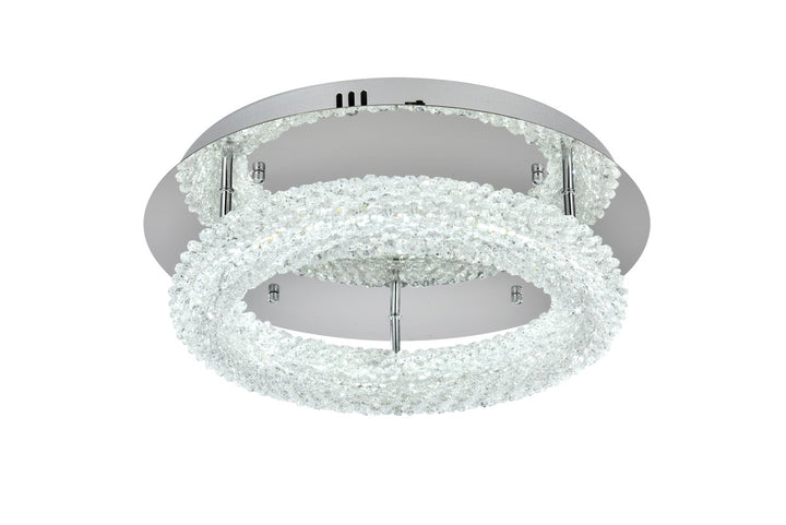 18 Inch Adjustable Led Flush Mount In Chrome
