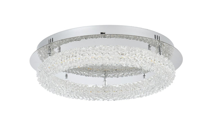 22 Inch Adjustable Led Flush Mount In Chrome