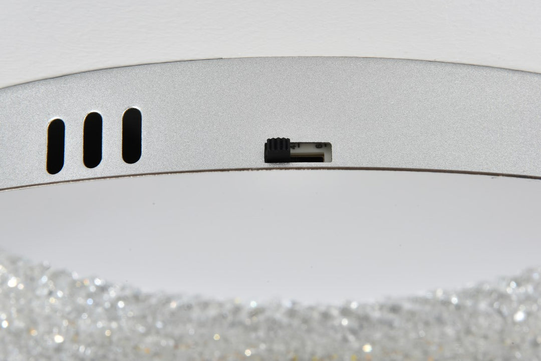 22 Inch Adjustable Led Flush Mount In Chrome
