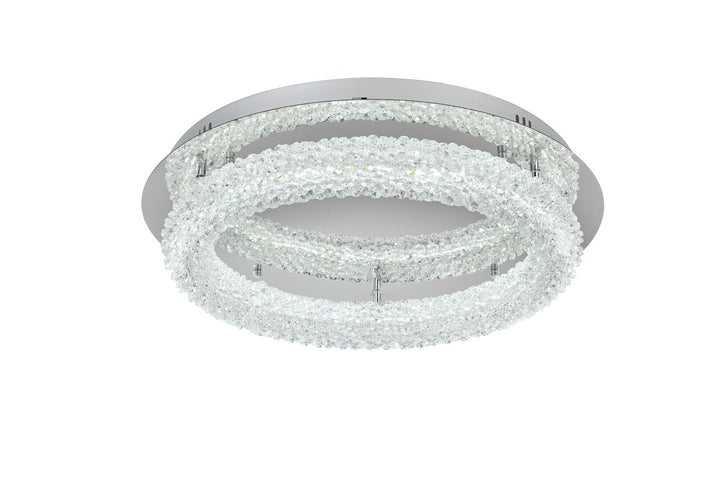 22 Inch Adjustable Led Flush Mount In Chrome