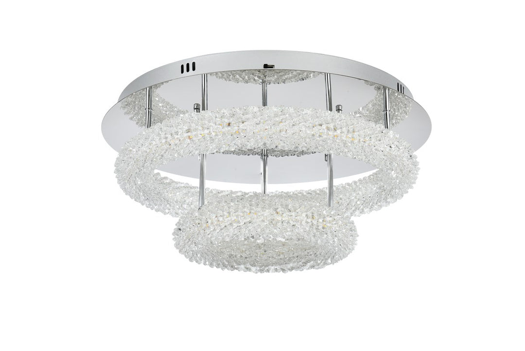 22 Inch Adjustable Led Flush Mount In Chrome