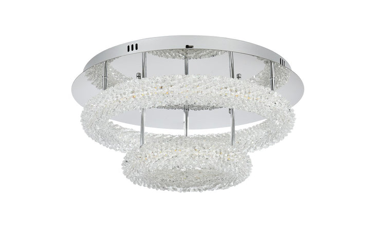 22 Inch Adjustable Led Flush Mount In Chrome