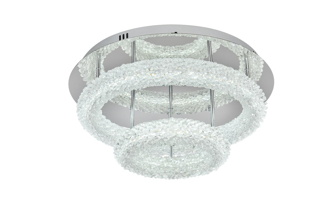 22 Inch Adjustable Led Flush Mount In Chrome