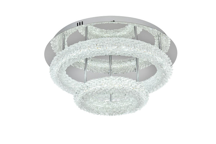22 Inch Adjustable Led Flush Mount In Chrome