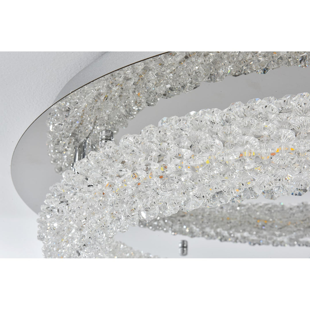 26 Inch Adjustable Led Flush Mount In Chrome