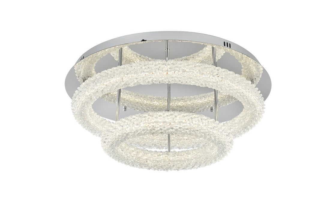 26 Inch Adjustable Led Flush Mount In Chrome