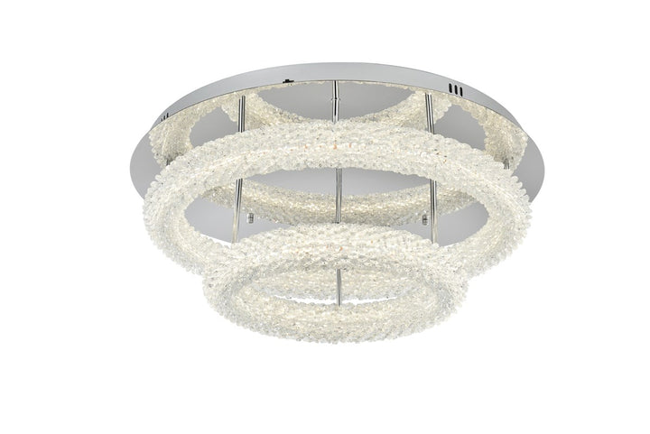 26 Inch Adjustable Led Flush Mount In Chrome