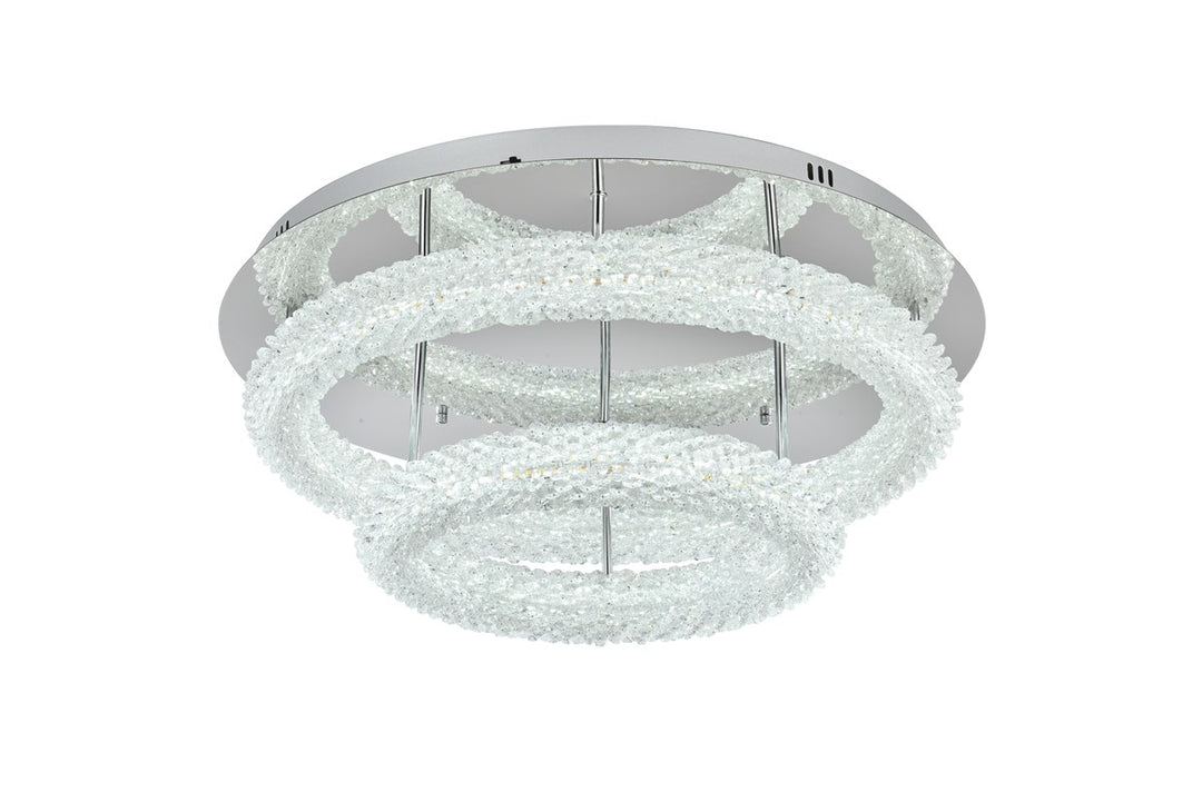 26 Inch Adjustable Led Flush Mount In Chrome