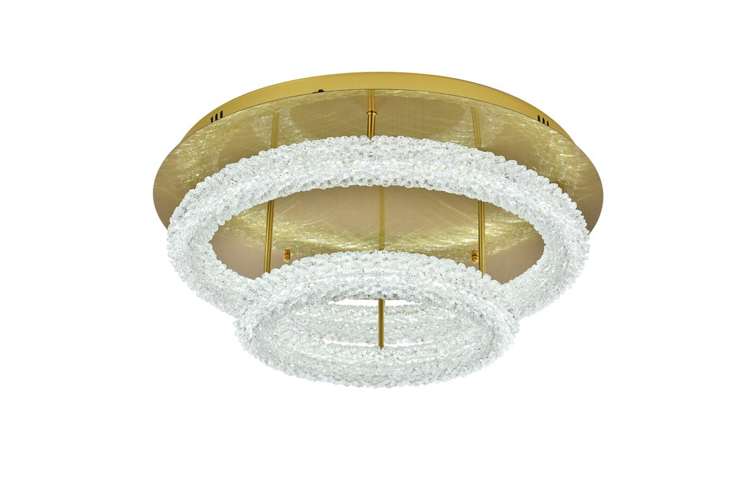 26 Inch Adjustable Led Flush Mount In Satin Gold