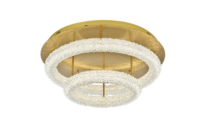 26 Inch Adjustable Led Flush Mount In Satin Gold