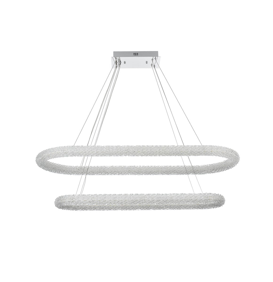 51 Inch Adjustable Led Chandelier In Chrome
