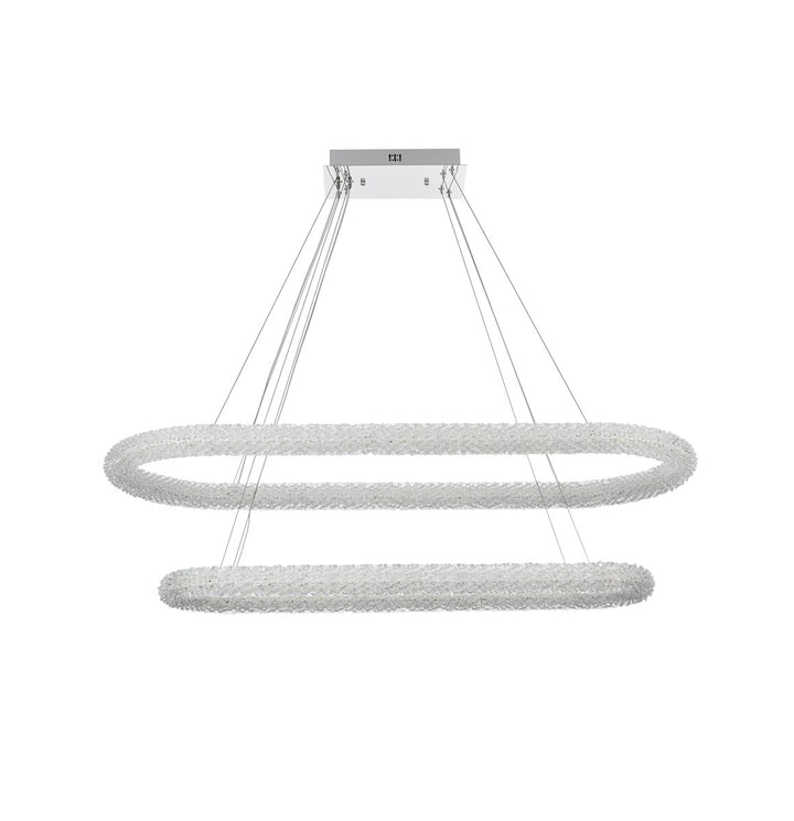 51 Inch Adjustable Led Chandelier In Chrome