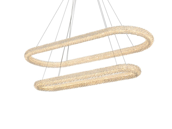 51 Inch Adjustable Led Chandelier In Chrome