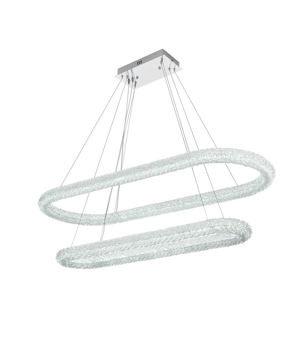 51 Inch Adjustable Led Chandelier In Chrome