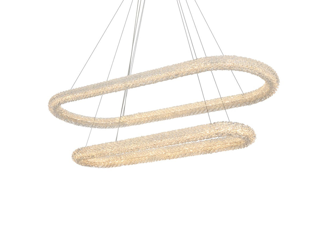 51 Inch Adjustable Led Chandelier In Satin Gold