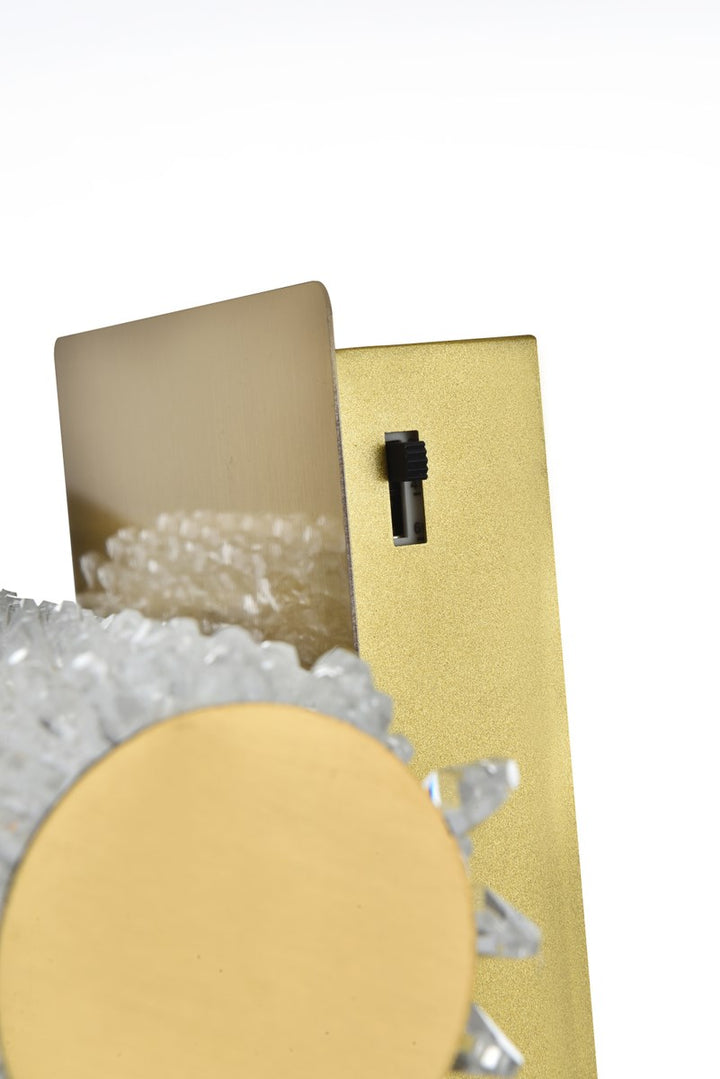12 Inch Adjustable Led Wall Sconce In Satin Gold