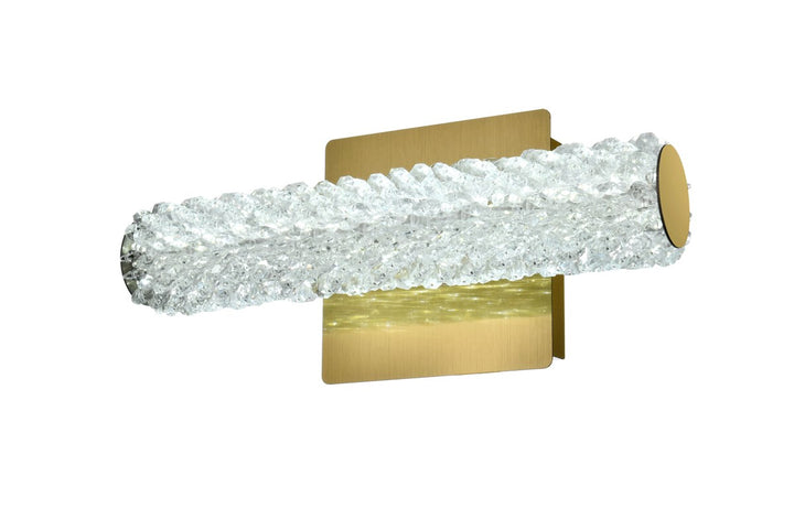 12 Inch Adjustable Led Wall Sconce In Satin Gold